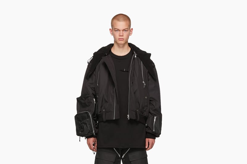 Blackmerle SSENSE Exclusive Hooded Bomber Jacket | Drops | Hypebeast