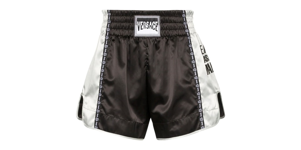 Versace Logo Patch Boxing Shorts Release | HYPEBEAST
