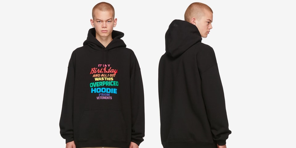 vetements hoodie birthday