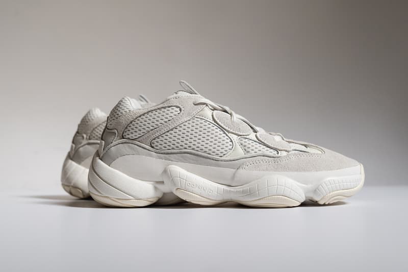 yeezy 500 bone white sneakers