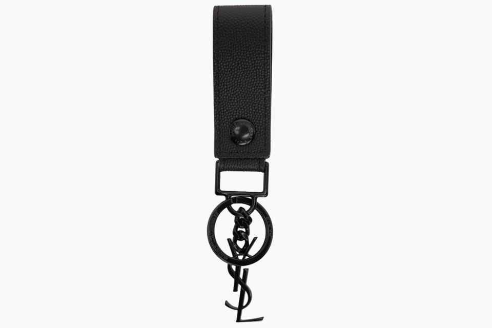 Saint Laurent Black Leather Monogramme Keychain | Drops | Hypebeast