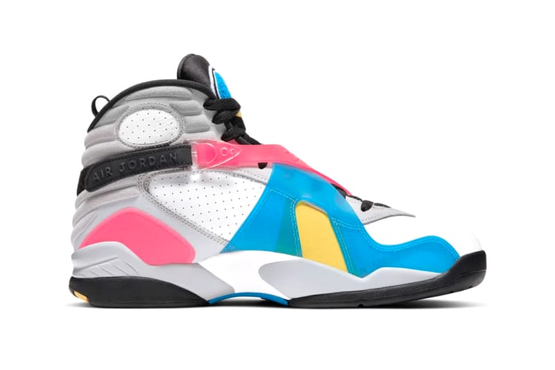 Pink and store blue jordan 8