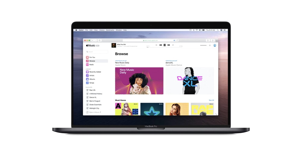 Apple Music официально выпустила свой веб-плеер