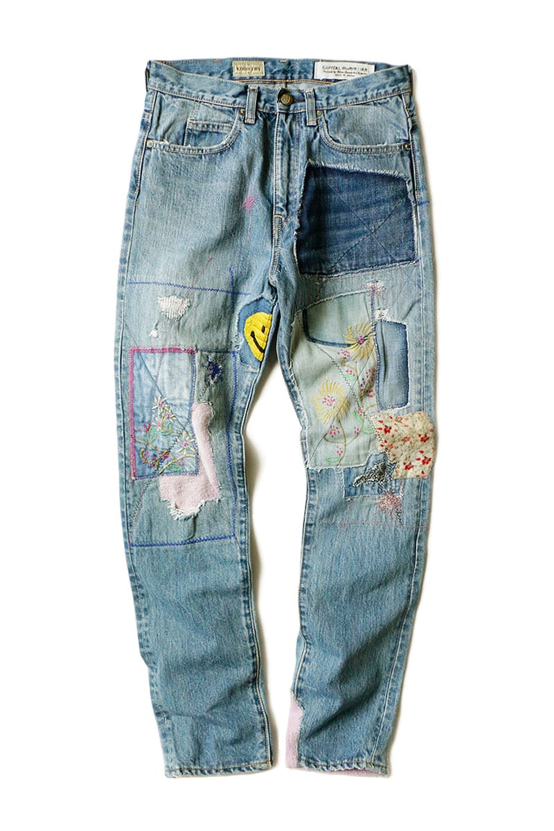 KAPITAL 14oz OKABILLY Gypsy Patch Remake Denim Release | Hypebeast