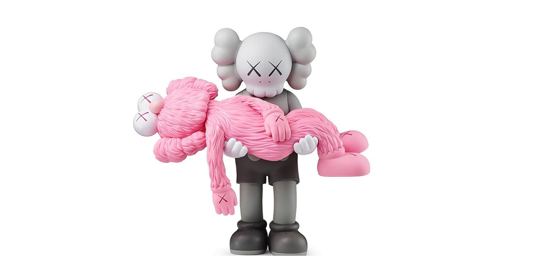 KAWS анонсирует розничную коллекцию для предстоящей выставки и представляет розовую фигурку-компаньон GONE