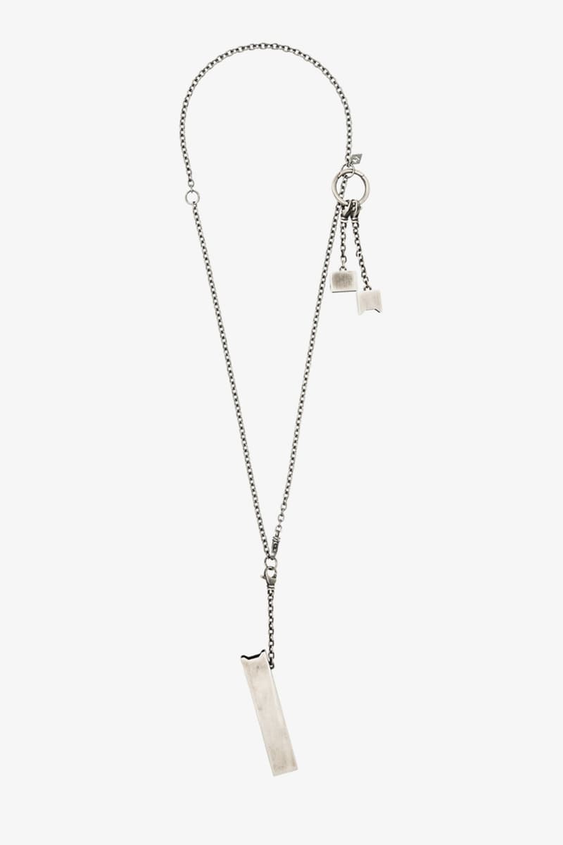 M. Cohen Rectangle Pendant Silver Necklace Release | HYPEBEAST