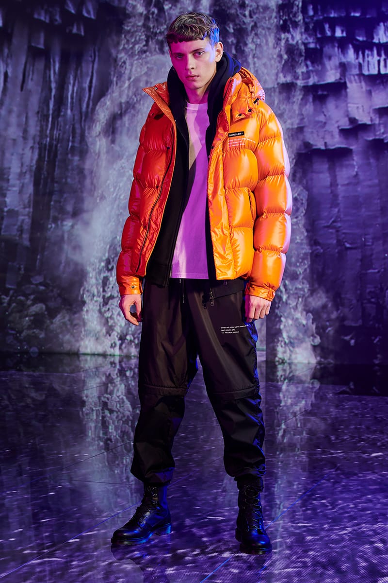 Moncler fragment orange store jacket