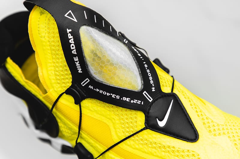 Nike Adapt Huarache Opti-Yellow Closer Look | Hypebeast