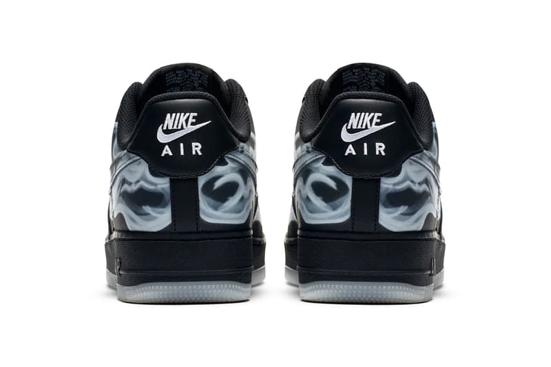 nike air force 1 skeleton black