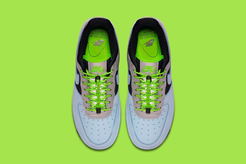 Neon green cheap air force ones