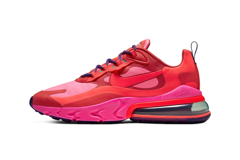 Air max 270 react pops in pink and clearance black