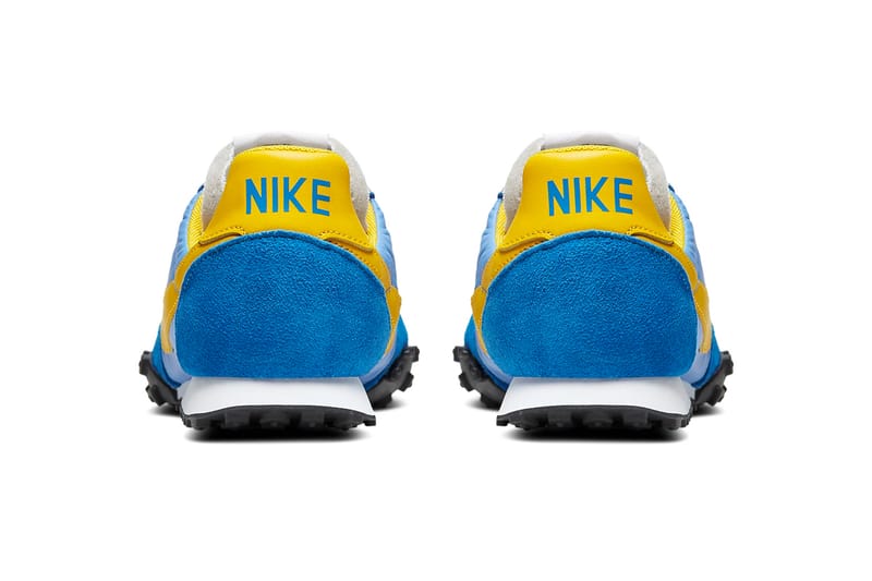 Nike waffle racer blue yellow best sale