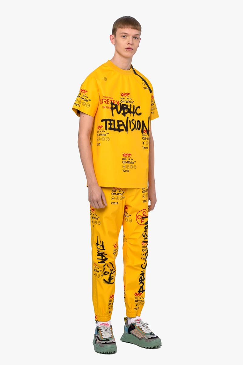 Off white yellow online sweatpants