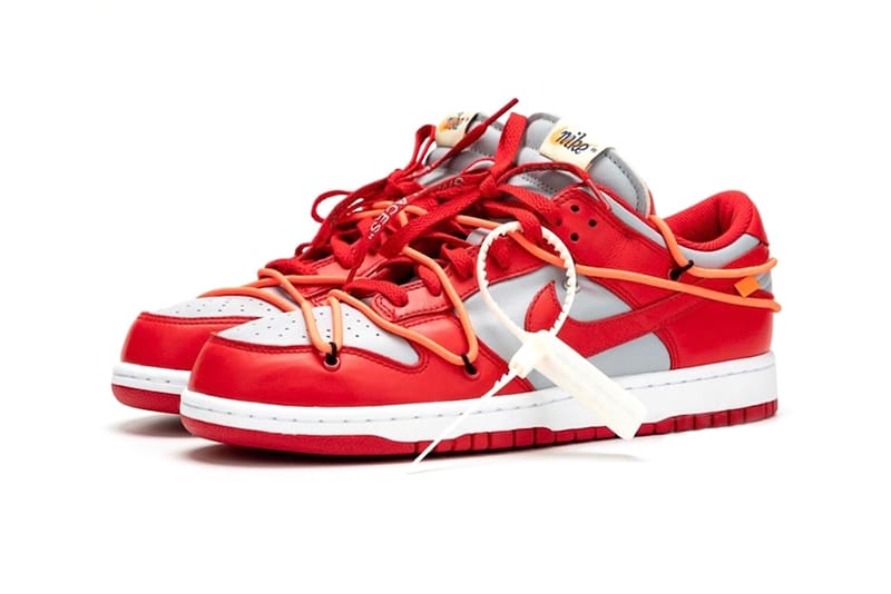 Off-white x 'dunk 2025 low red grey