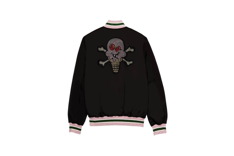 Palm Angels x ICE CREAM Skull Varsity Jacket Release Hypebeast