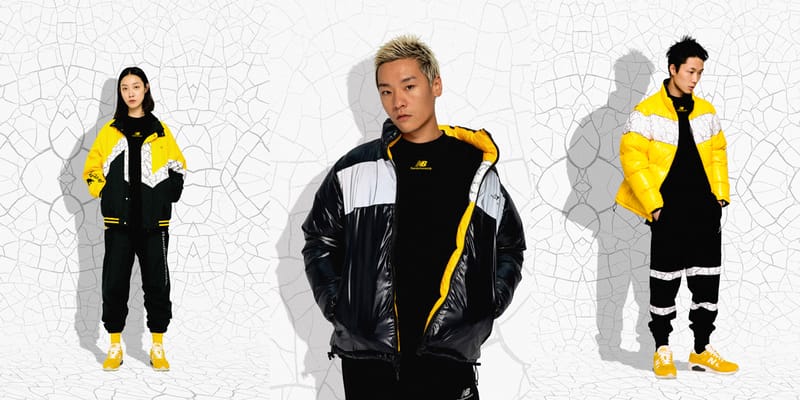 New balance yellow outlet tracksuit