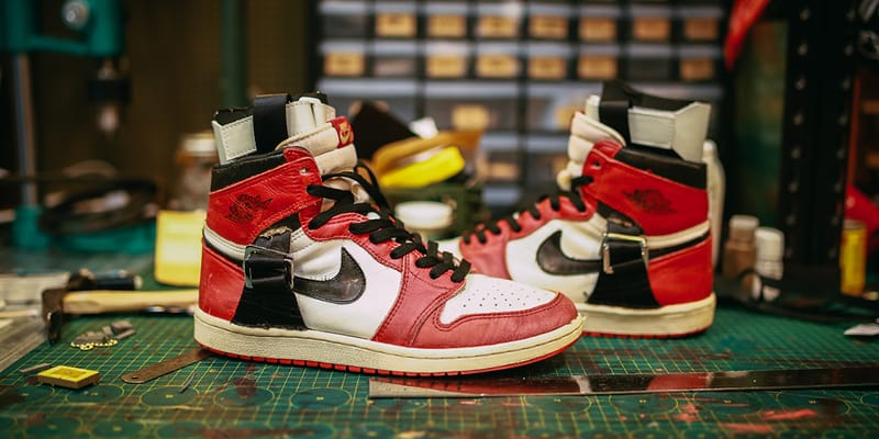 Custom Ankle Brace AJ1 Chicago s by SBTG Surplus Hypebeast