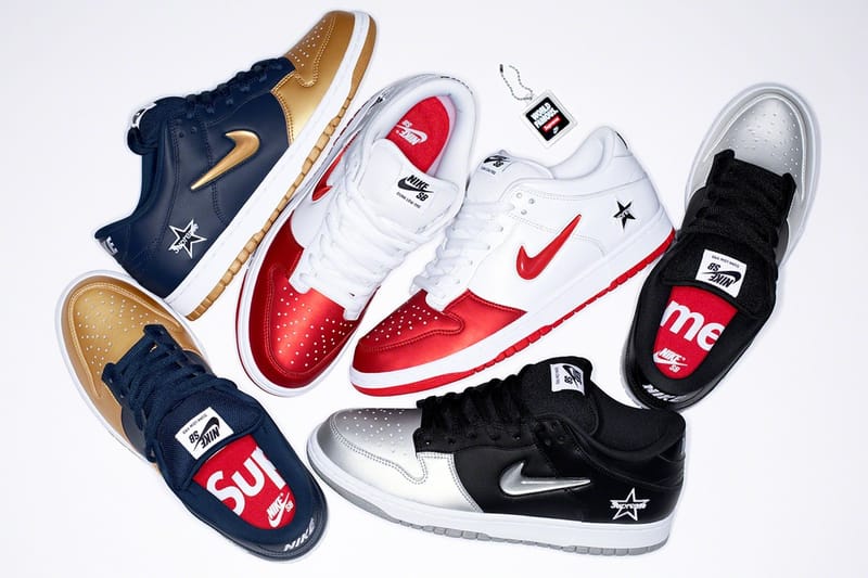 Supreme x nike sales shoes 2019