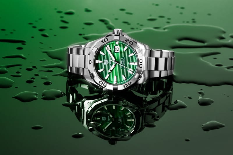 Green face 2025 tag heuer