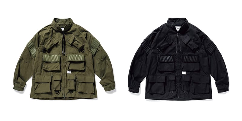 本物の wtaps modular jacket 19FW S オリーブ ミリタリージャケット