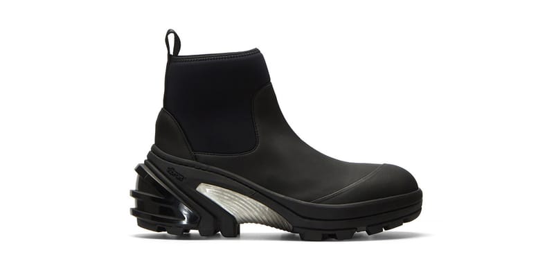 1017 ALYX 9SM Vibram Sole Contrast Panel Boots | Hypebeast