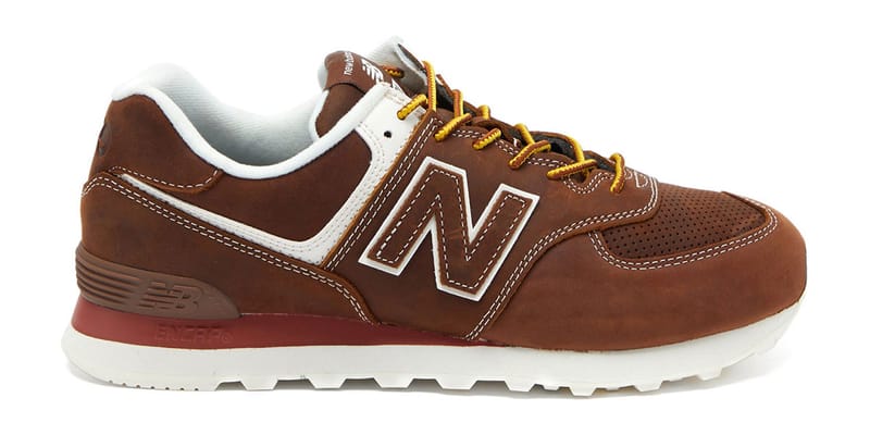 New balance outlet 574 brown leather