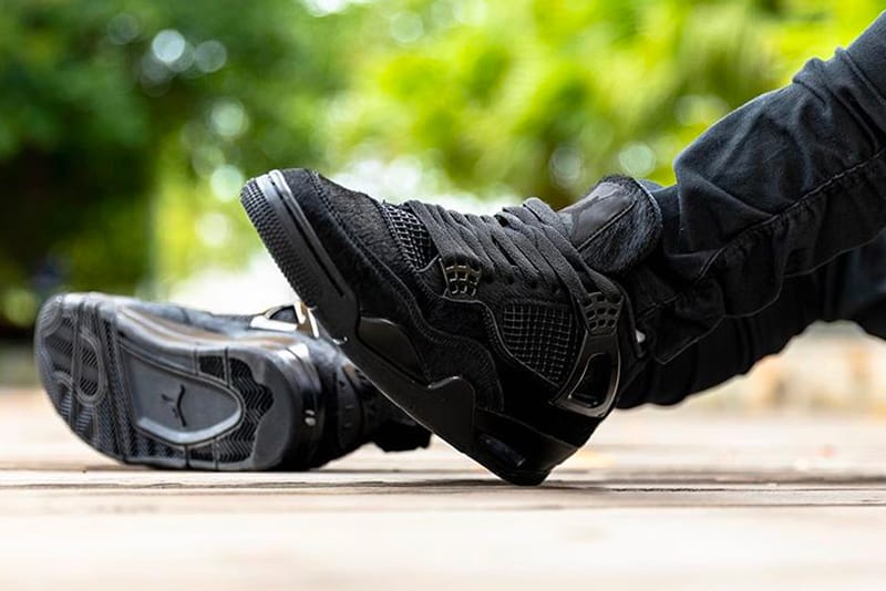 Air jordan 4 hot sale all black