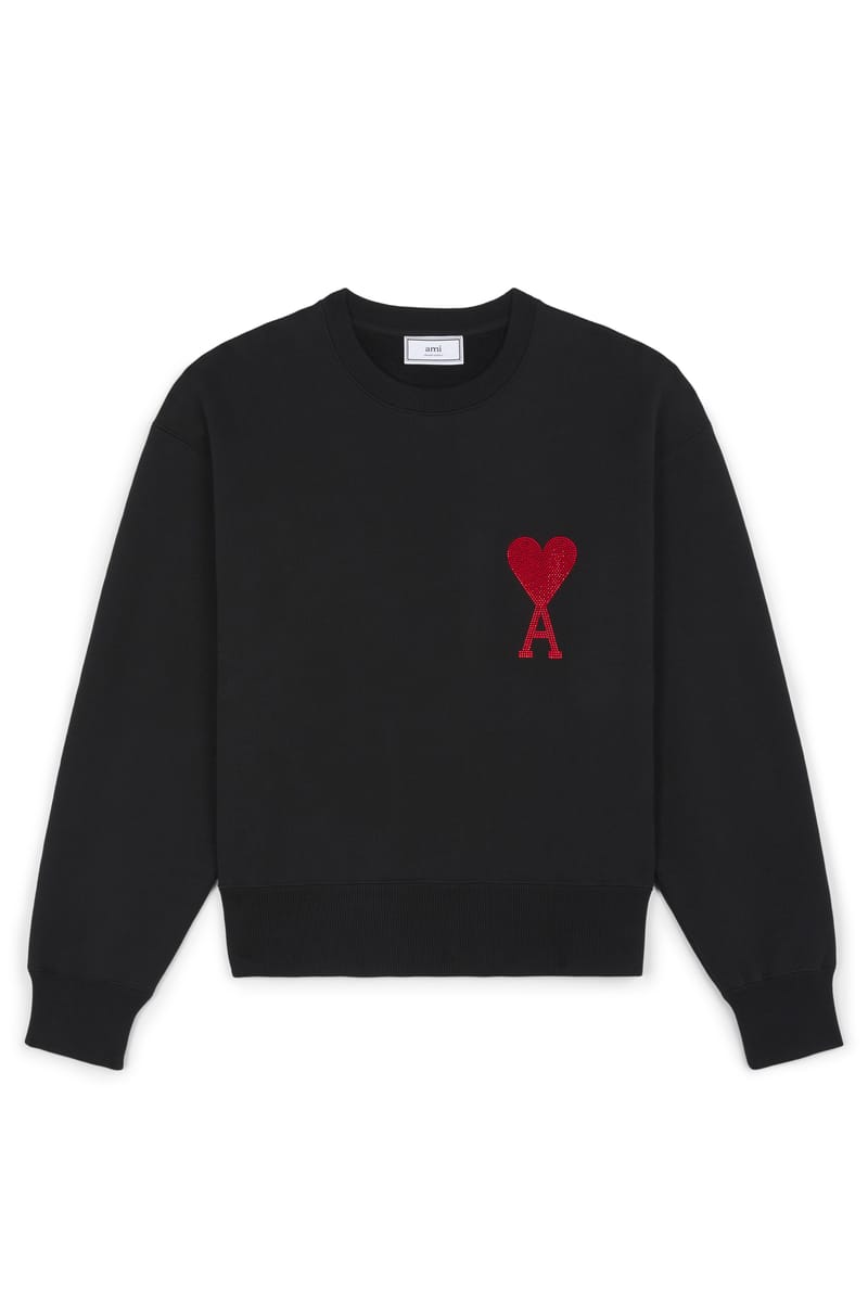 Ami big heart on sale sweatshirt