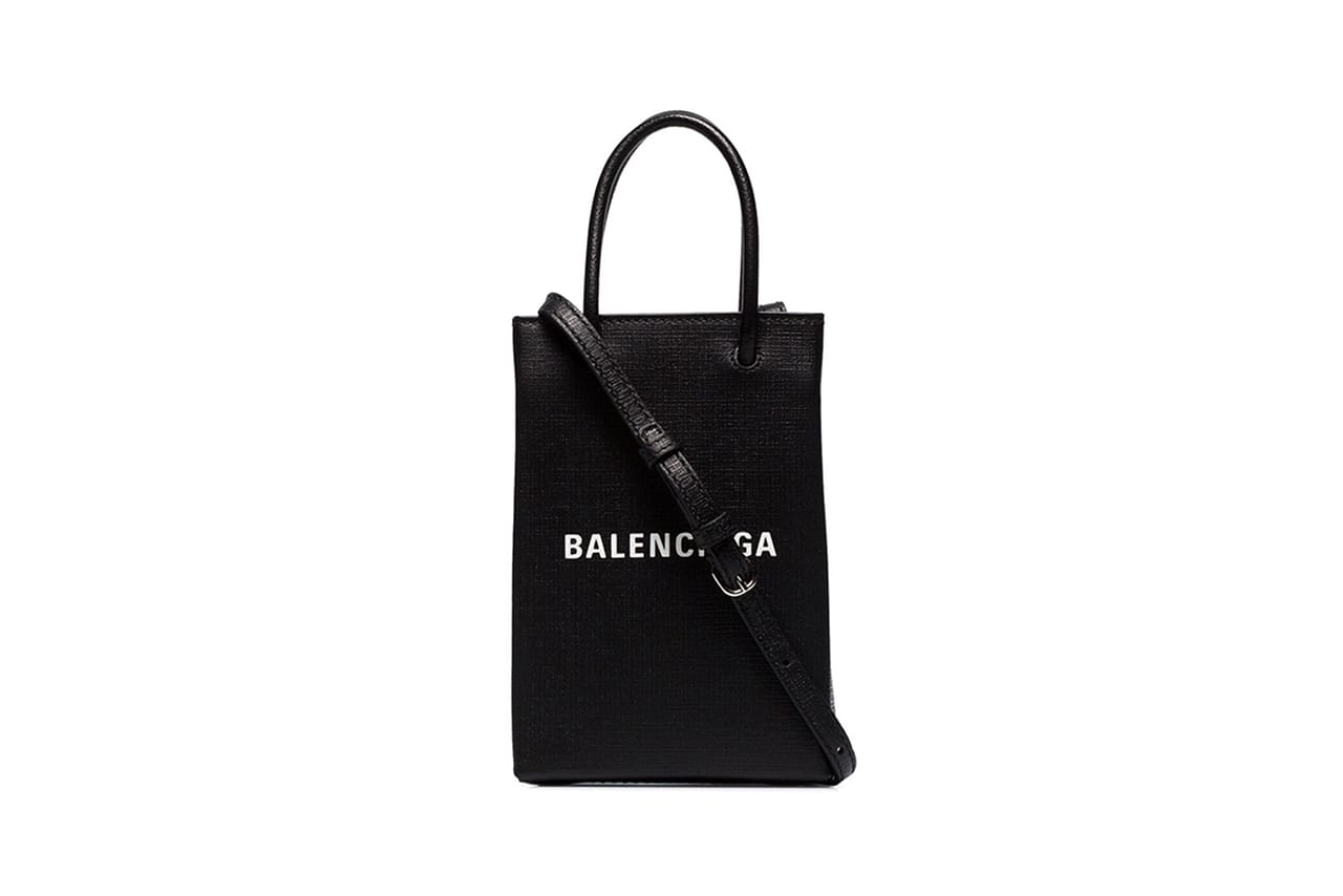 Balenciaga Shopping Bag Phone Holder Release Info | Hypebeast