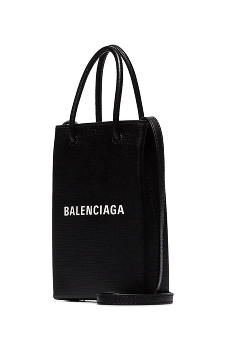 Balenciaga Shopping Bag Phone Holder Release Info | HYPEBEAST