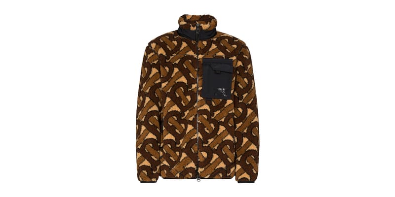 Burberry monogram discount motif fleece jacket