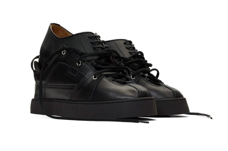 DOUBLET Black Sneakers Layered Dress Derbys | Hypebeast