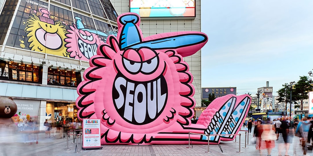 Красочные монстры Кевина Лайонса захватили торговый центр Doota в Сеуле