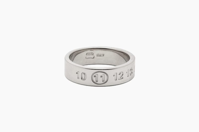 Maison Margiela 11-debossed Sterling-silver Ring | Drops | Hypebeast