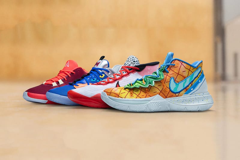 Spongebob squarepants x nike hotsell kyrie 5 pineapple house