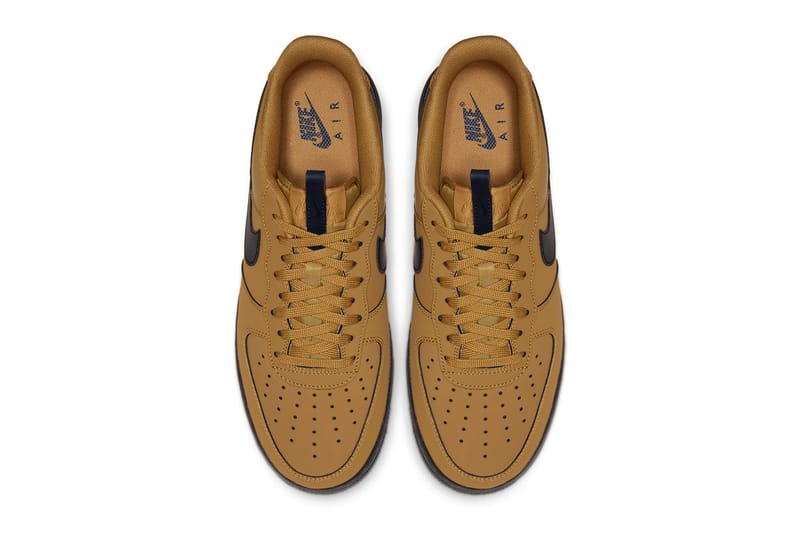 Air force 1 wheat/black/midnight navy sale