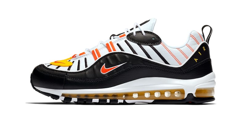 Air max 98s shop black and white