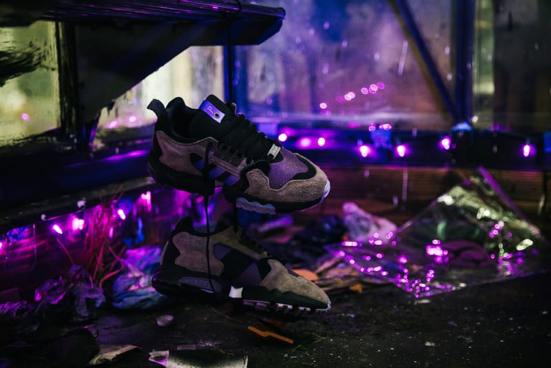 Packer x adidas zx 2025 torsion 'mega violet' цена