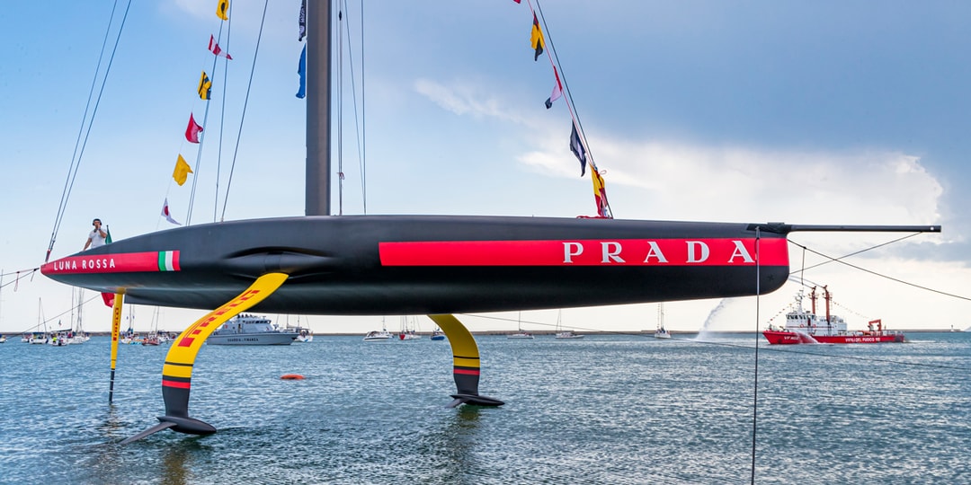 Prada представляет однокорпусную лодку Luna Rossa для Кубка Америки