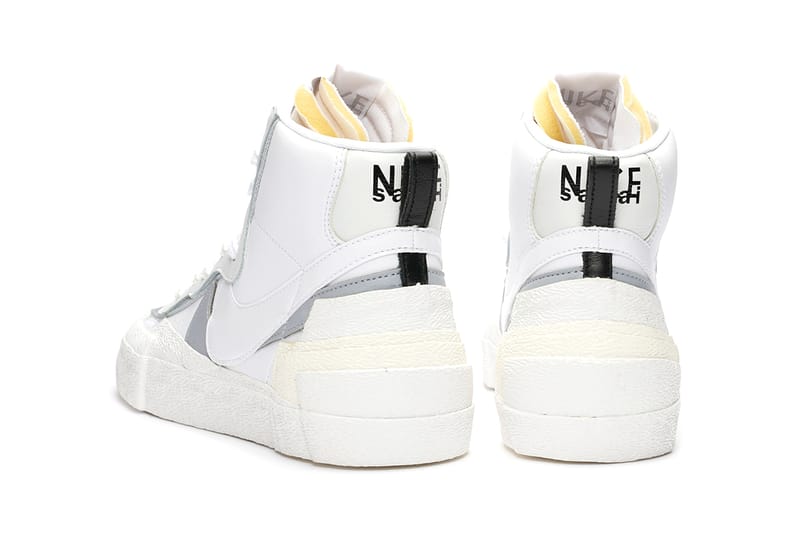 Sacai nike blazer mid white/wolf grey release clearance date