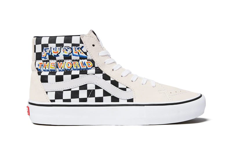 Supreme hotsell vans checkered