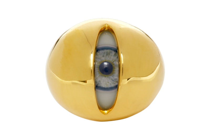 UNDERCOVER Gold & Silver Eyeball Singet Ring | Hypebeast