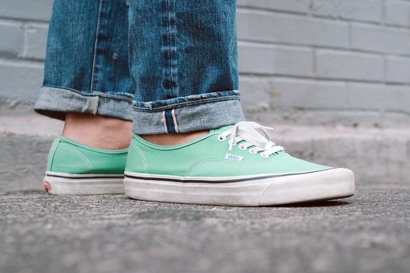 Gray and mint outlet green vans