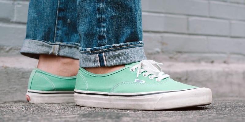 Mint green and hot sale grey vans