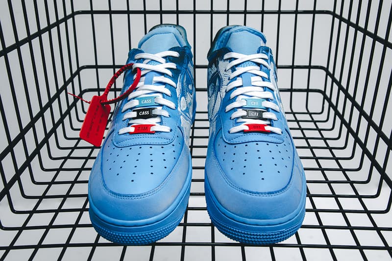 spray painting air force ones