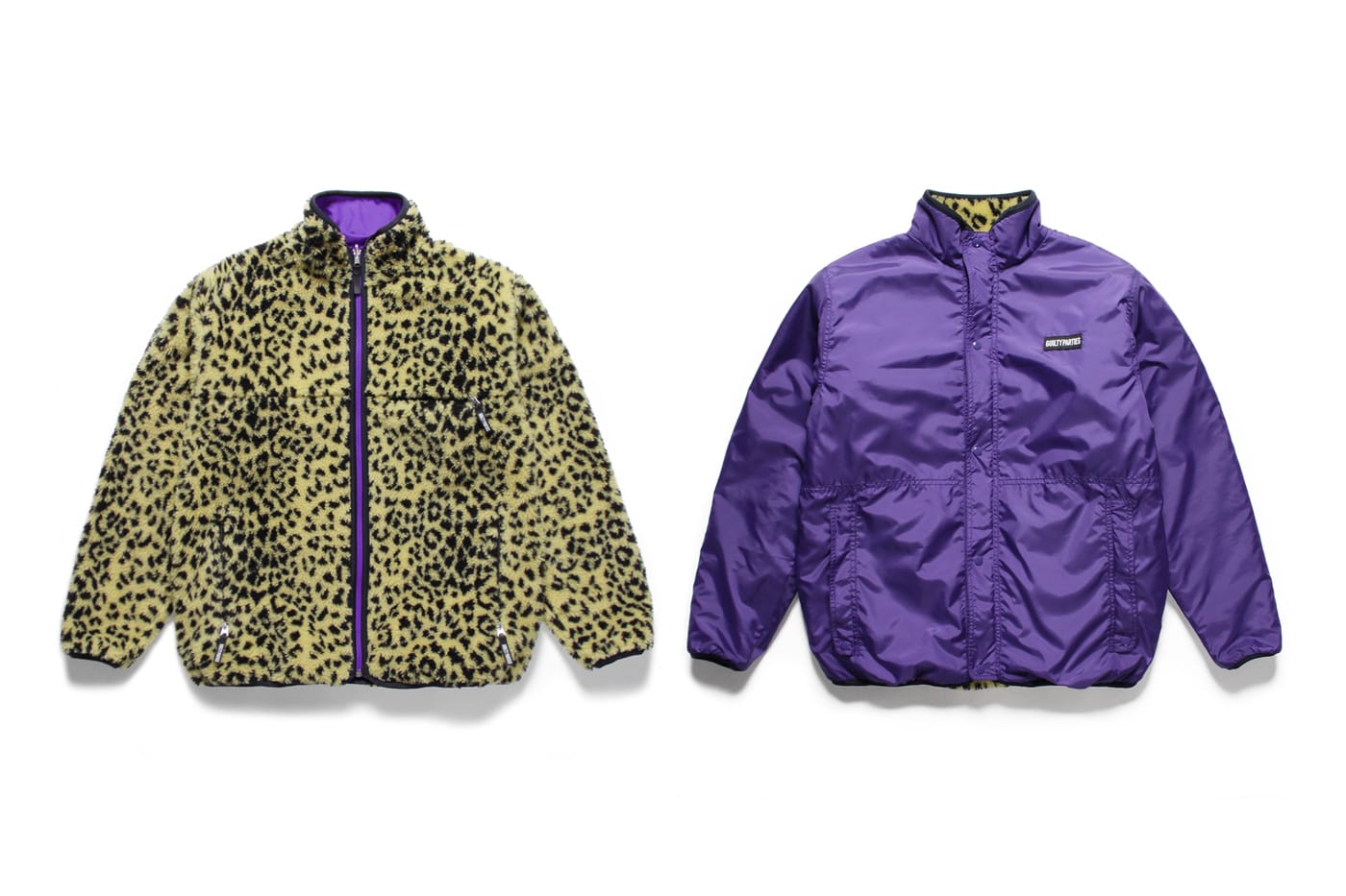 WACKO MARIA Drops Three Reversible Leopard Print Fleece Jackets