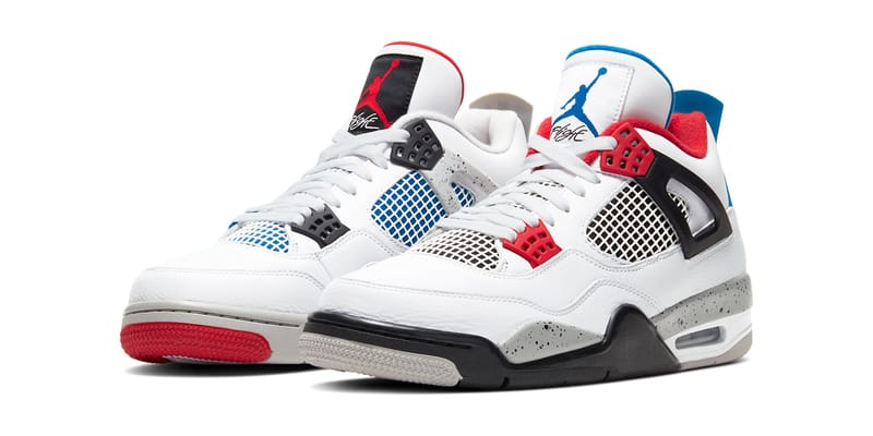 blue red black white jordan 4