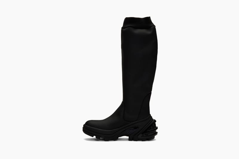 1017 ALYX 9SM Black Fixed Sole Knee Boots Price | Drops