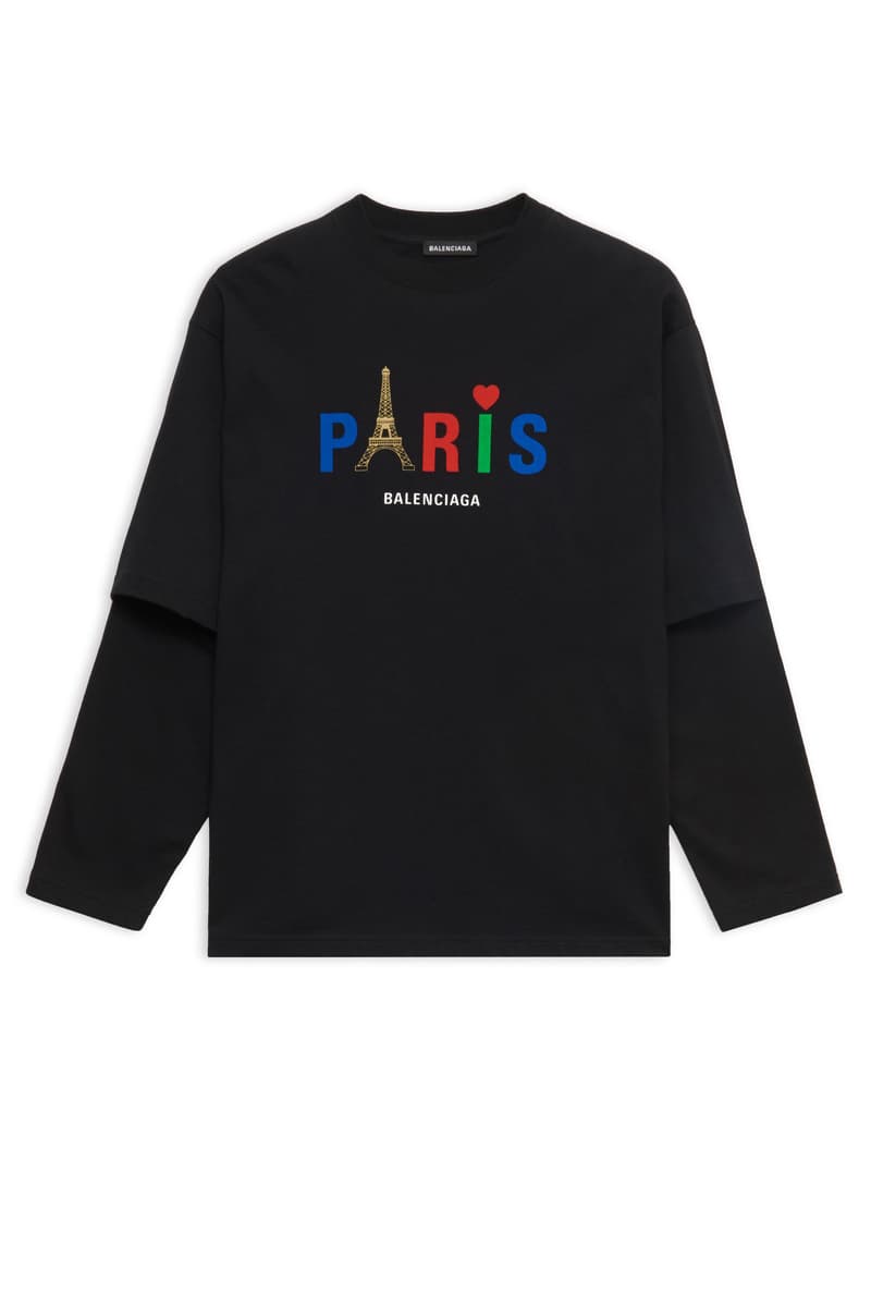 balenciaga paris t shirt eiffel tower