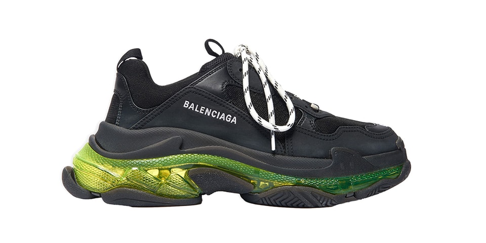 triple s clear sole black